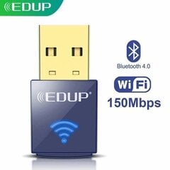 EDUP EP-N8568 USB-адаптер WiFi 150Mbps + Bluetooth 4.0 / RTL8723BU цена и информация | Адаптер Aten Video Splitter 2 port 450MHz | kaup24.ee