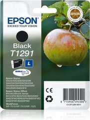 epson оригинальные чернила c13t12914022, t1291, черные, блистер, 420p, 11,2 мл, epson stylus sx420w, 425w, stylus office bx305f, 320fw цена и информация | Картриджи для струйных принтеров | kaup24.ee