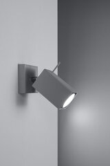 Sollux настенный светильник Merida 1, grey цена и информация | Настенные светильники | kaup24.ee