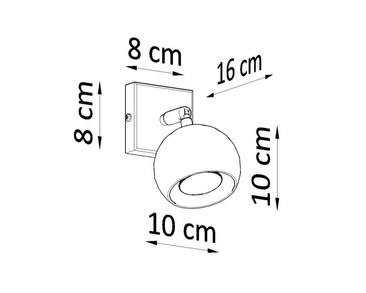 Sollux seinavalgusti Oculare hind ja info | Seinavalgustid | kaup24.ee