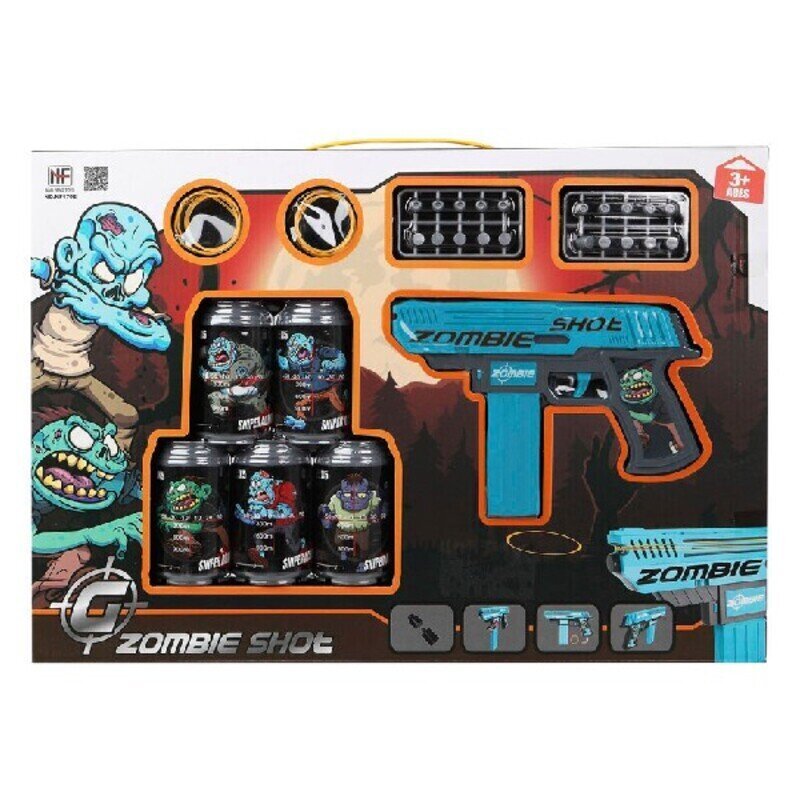 Playset Zombie Shot Darti püstol, 50 x 35 cm, sinine hind ja info | Vabaõhumängud | kaup24.ee