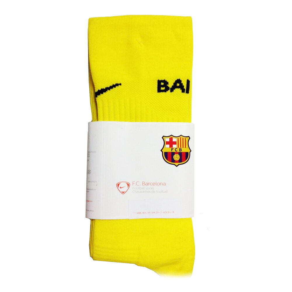 Jalgpallisokid Nike FCB Home Away, kollane hind ja info | Jalgpalli varustus ja riided | kaup24.ee