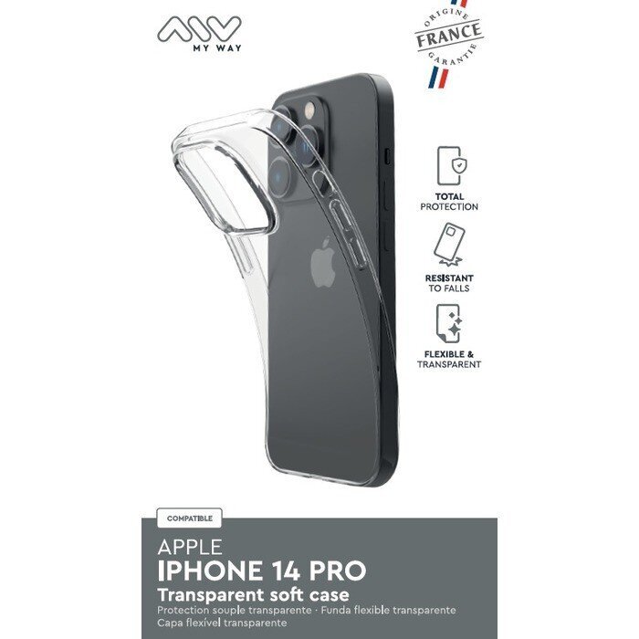 My Way Apple iPhone 14 Pro, läbipaistev hind ja info | Telefoni kaaned, ümbrised | kaup24.ee