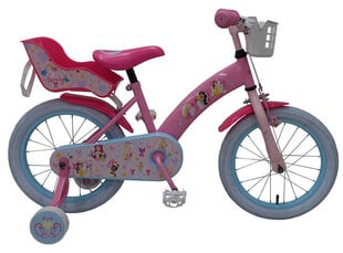 Jalgratas tüdrukutele Disney Princess 16'' 25,4 cm, roosa hind ja info | Disney Jalgrattad, tõukerattad, rulluisud, rulad | kaup24.ee