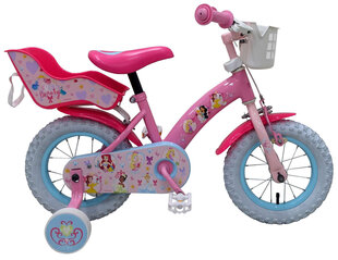 Laste jalgratas Disney Princess, 12", roosa цена и информация | Disney Велосипеды, самокаты, ролики, скейтборды | kaup24.ee