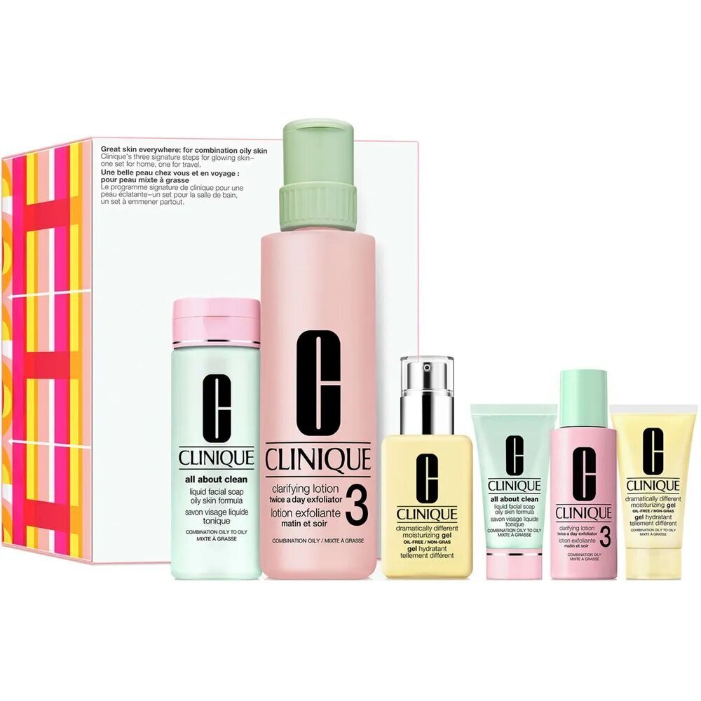 Näohoolduskosmeetika reisikomplekt Clinique Great Skin Everywhere Skincare hind ja info | Näopuhastusvahendid | kaup24.ee