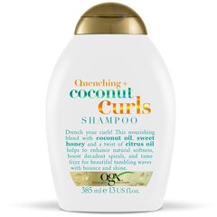 Šampoon lokkis juustele Organix Shampoo Quenching + Coconut Curls 385 ml цена и информация | Шампуни | kaup24.ee