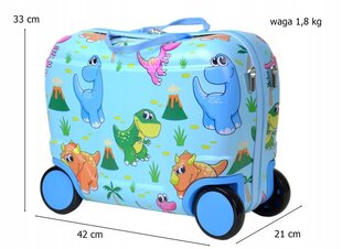 Детский чемодан SunBag Dino цена и информация | Чемоданы, дорожные сумки | kaup24.ee