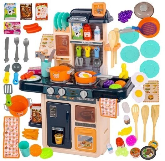 Mänguköök koos toidu ja tarvikutega Köögipliit KP5448 hind ja info | Tüdrukute mänguasjad | kaup24.ee