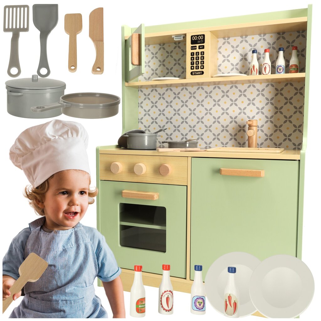 Moodne puidust köök Kontext цена и информация | Tüdrukute mänguasjad | kaup24.ee