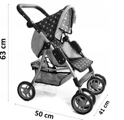 Кукольная коляска Doris DM9352 цена и информация | MUST Металлическая бутылочка с Ярким рисунком (без BPA) (500ml) для мальчиков от 3+ лет Серая с Машинкой | kaup24.ee