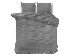 Комплект постельного белья 200x220см Denim Stone Washed, серый, 100% хлопок, потертый с камнями цена и информация | Постельное белье | kaup24.ee