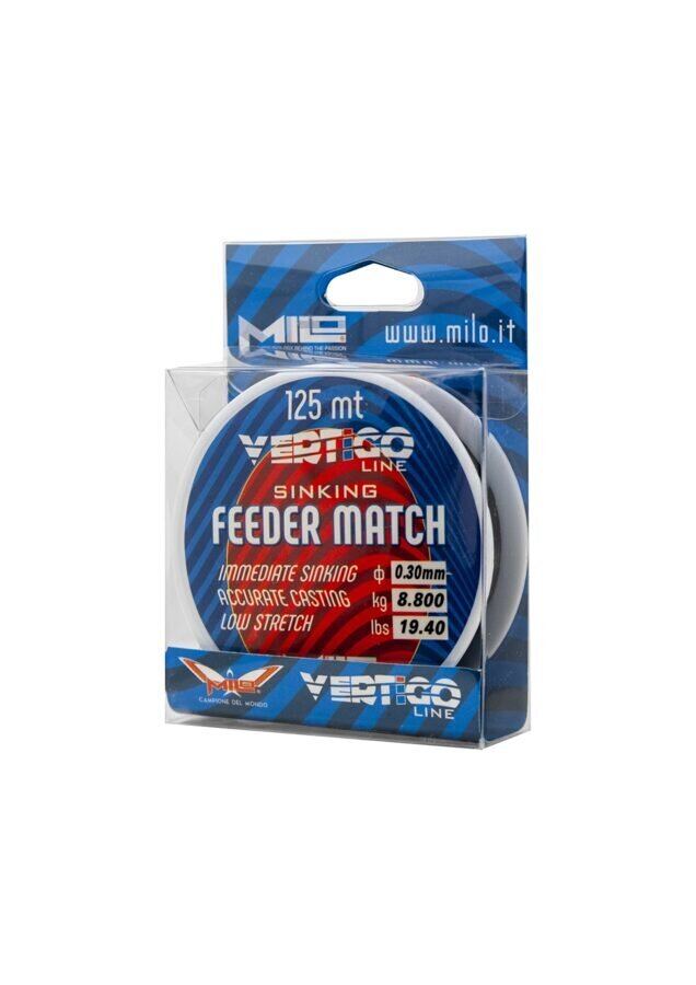 Õngenöör Milo Vertigo Feeder Match Mt.125 0.18 hind ja info | Tamiilid | kaup24.ee