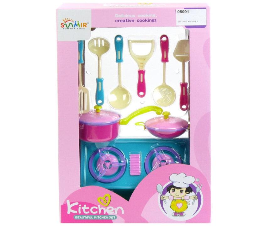 Laste lauanõude komplekt Sunmir Toys, 9 eset hind ja info | Tüdrukute mänguasjad | kaup24.ee