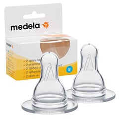 Соски силиконовые Medela 2269, размер S, 2 штуки цена и информация | Medela Товары для младенцев | kaup24.ee