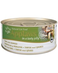 Applaws Cat Tin tarretis koos tuunikala ja vetikatega, 12x (6x70g) hind ja info | Konservid kassidele | kaup24.ee