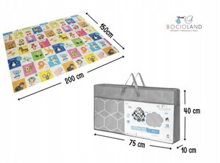 Двусторонний тренировочный коврик Bocioland, 150х200 см цена и информация | Коврики для младенцев | kaup24.ee