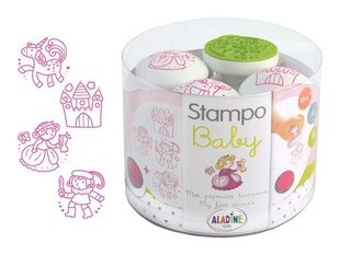 Templite komplekt Aladine Stampo Baby 4tk Princess + templipadi roosa hind ja info | Kunstitarbed, voolimise tarvikud | kaup24.ee