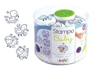 Templite komplekt Aladine Stampo Baby 4tk Farm + templipadi sinine hind ja info | Kunstitarbed, voolimise tarvikud | kaup24.ee