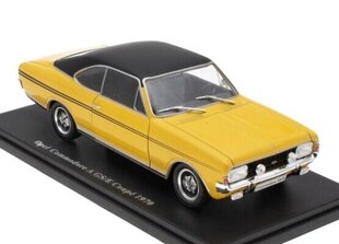 Opel Commodore A GS E Coupé – 1970 Yellow 24P004 Hachette 1:24 hind ja info | Mudelautode kollektsioneerimine | kaup24.ee