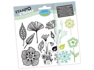 Templite komplekt silikoonist Aladine Stampo Clear 12tk Flowers blistril hind ja info | Kunstitarbed, voolimise tarvikud | kaup24.ee