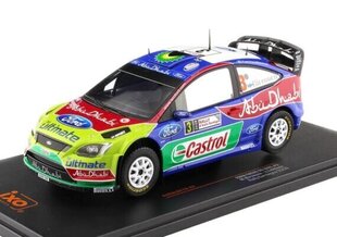 Ford Focus RS WRC #3 Rallye Sardinien 2009 M.Hirvonen/J.Lehtinen 24RAL027B IXO 1:24 цена и информация | Коллекционные модели автомобилей | kaup24.ee