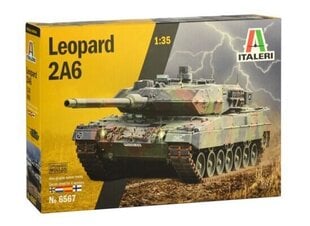 Leopard 2A6 Italeri 6567 1:35 hind ja info | Mudelautode kollektsioneerimine | kaup24.ee