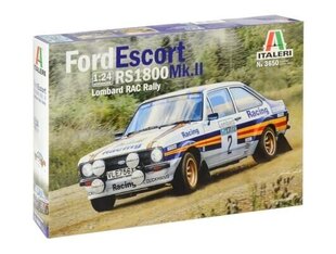 FORD ESCORT RS1800 Mk.II 3655 ITALERI 1:24 цена и информация | Коллекционные модели автомобилей | kaup24.ee