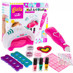 Маникюрный набор Nail Art Studio с сушилкой и спреем для блесток цена и информация | Игрушки для девочек | kaup24.ee