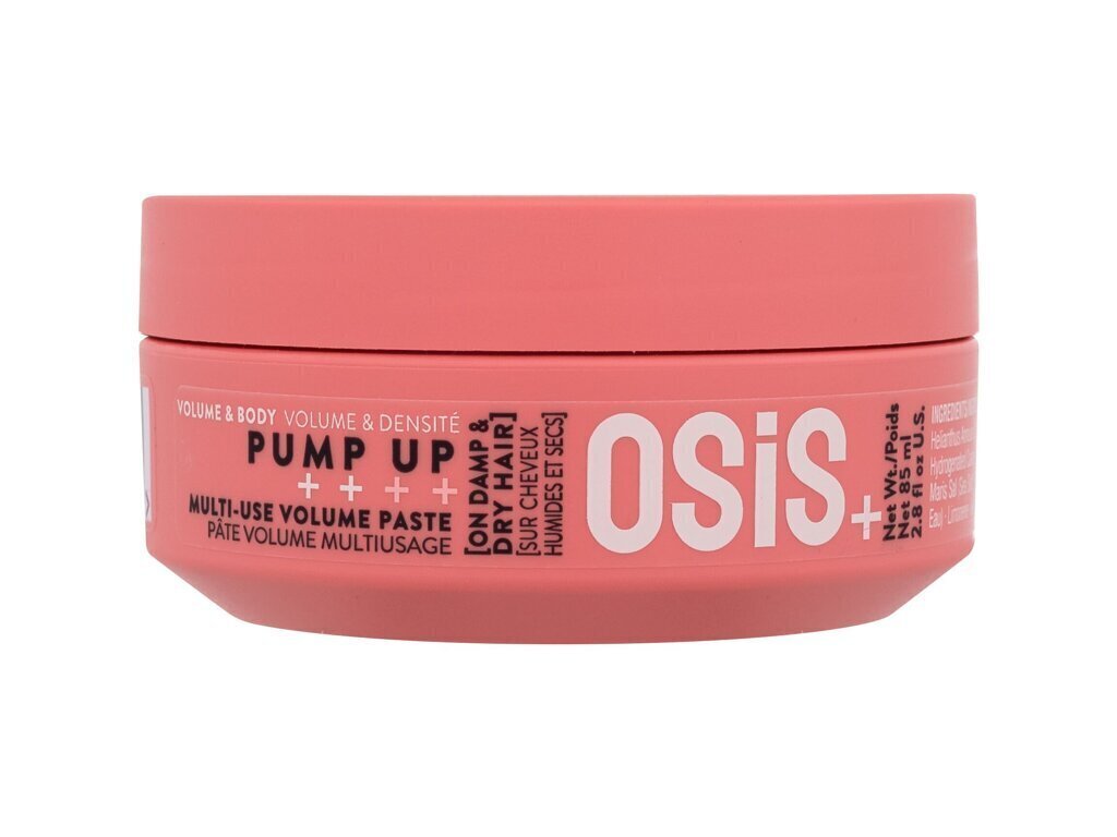 Juuksepasta volüümi andmiseks Schwarzkopf Professional Osis Pump Up, 85 ml hind ja info | Viimistlusvahendid juustele | kaup24.ee