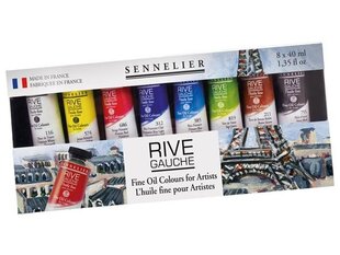 Õlivärvi komplekt Sennelier Rive Gauche 8x40ml hind ja info | Kunstitarbed, voolimise tarvikud | kaup24.ee