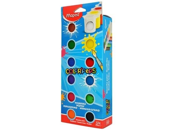 Guašš Maped ColorPeps 12x25ml цена и информация | Kunstitarbed, voolimise tarvikud | kaup24.ee