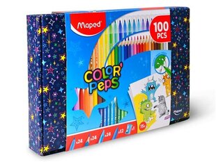 Piltide värvimise komplekt Maped ColorPeps 100tk hind ja info | Arendavad mänguasjad | kaup24.ee