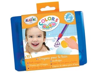 Vannikriidid Aladine Kids Colors 10tk plastkarbis цена и информация | Принадлежности для рисования, лепки | kaup24.ee