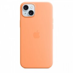 Apple iPhone 15 Plus Silicone Case with MagSafe - Orange Sorbet MT173ZM/A hind ja info | Telefoni kaaned, ümbrised | kaup24.ee