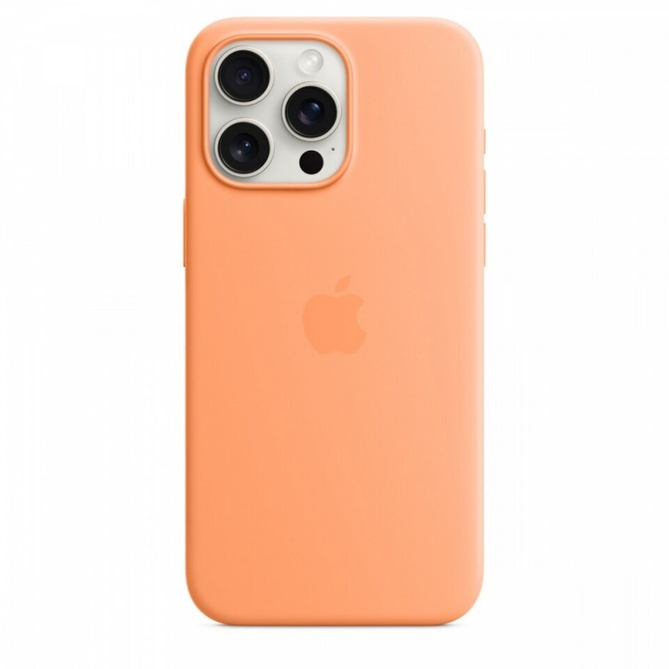 Apple iPhone 15 Pro Max Silicone Case with MagSafe - Orange Sorbet MT1W3ZM/A hind ja info | Telefoni kaaned, ümbrised | kaup24.ee