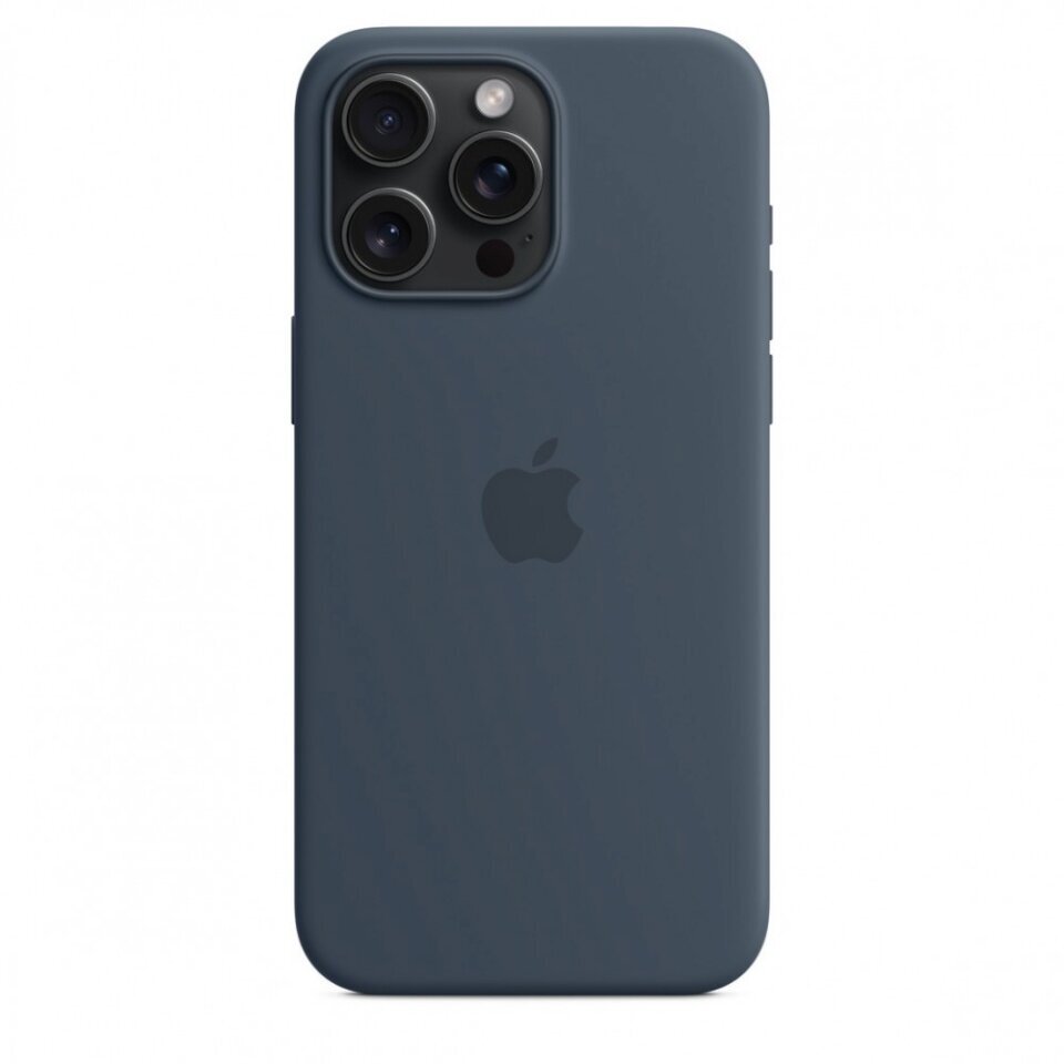 Apple iPhone 15 Pro Max Silicone Case with MagSafe - Storm Blue MT1P3ZM/A hind ja info | Telefoni kaaned, ümbrised | kaup24.ee