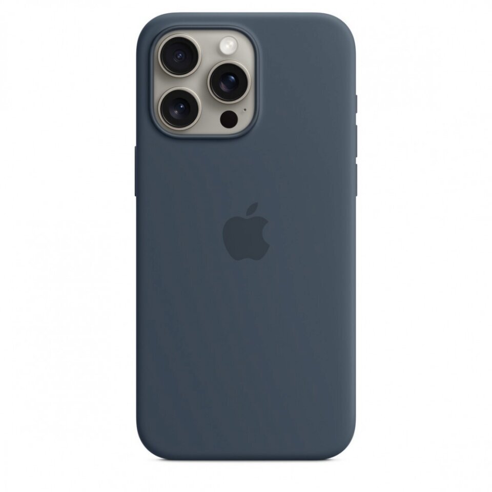 Apple iPhone 15 Pro Max Silicone Case with MagSafe - Storm Blue MT1P3ZM/A hind ja info | Telefoni kaaned, ümbrised | kaup24.ee