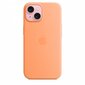 Apple iPhone 15 Silicone Case with MagSafe - Orange Sorbet MT0W3ZM/A цена и информация | Telefoni kaaned, ümbrised | kaup24.ee