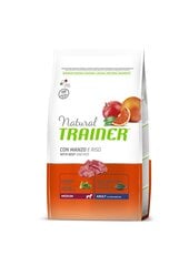 NATURAL TRAINER MEDIUM ADULT BEEF RICE - СУХОЙ КОРМ С ГОВЯДИНОЙ И РИСОМ ДЛЯ ВЗРОСЛЫХ СОБАК СРЕДНИХ ПОРОД 12 KG цена и информация |  Сухой корм для собак | kaup24.ee