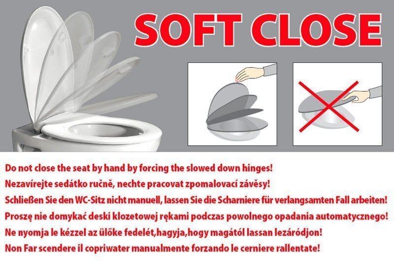 Prill-laud Soft Close Adina kinnitusega цена и информация | WC-poti tarvikud | kaup24.ee