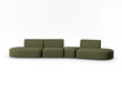 Diivan Milo Casa Paolo, 412x124x74 cm, roheline hind ja info | Diivanid ja diivanvoodid | kaup24.ee
