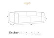 Diivan Milo Casa Esther, 248x103x78 cm, roheline hind ja info | Diivanid ja diivanvoodid | kaup24.ee