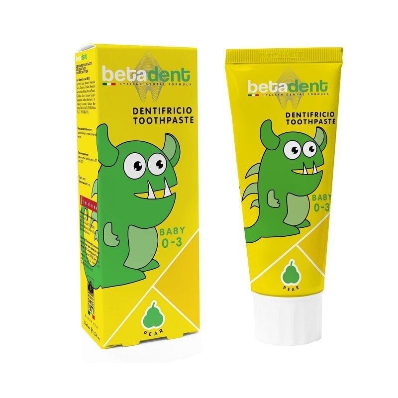 Betadent Baby Pear hambapasta lastele vanuses 0-3 aastat. 75 ml цена и информация | Suuhügieen | kaup24.ee