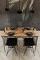 Laua ja toolide komplekt Asir, 5 tk, must hind ja info | Söögilauakomplektid | kaup24.ee