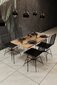 Laua ja toolide komplekt Asir, 5 tk, must цена и информация | Söögilauakomplektid | kaup24.ee
