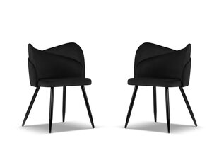 Комплект из 2 стульев Cosmopolitan Design Santana, черный цена и информация | Стулья для кухни и столовой | kaup24.ee