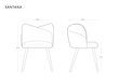 Toolide komplekt Cosmopolitan Design Santana, beež, 2 tooli цена и информация | Söögitoolid, baaritoolid | kaup24.ee
