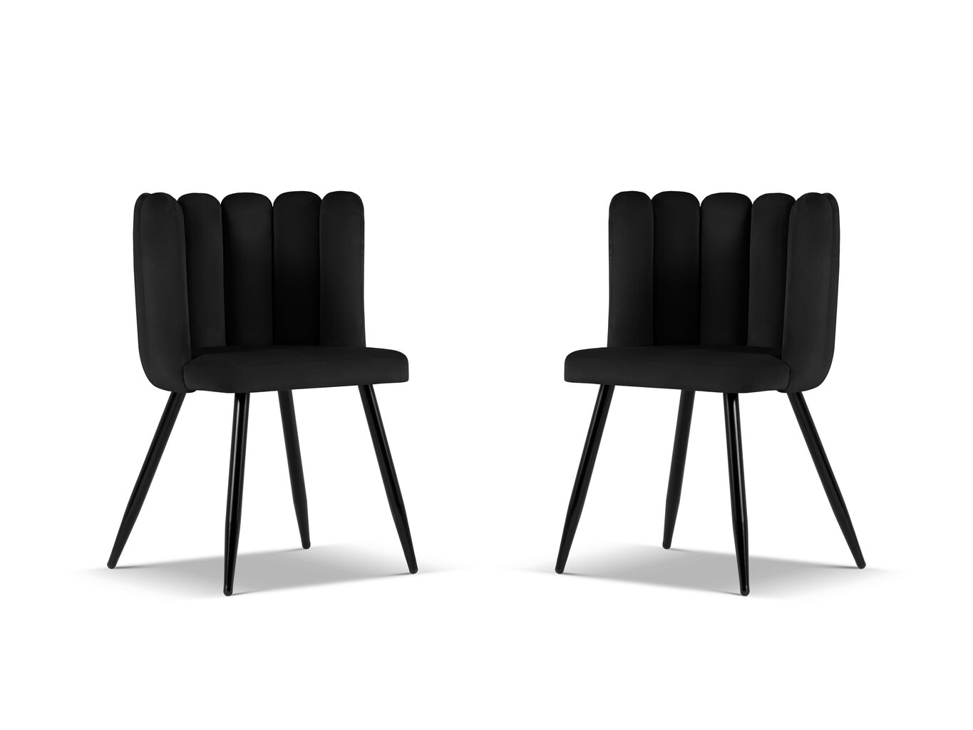 Toolide komplekt Cosmopolitan Design Evora, must, 2 tooli цена и информация | Söögitoolid, baaritoolid | kaup24.ee