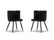 Toolide komplekt Cosmopolitan Design Evora, must, 2 tooli цена и информация | Söögitoolid, baaritoolid | kaup24.ee